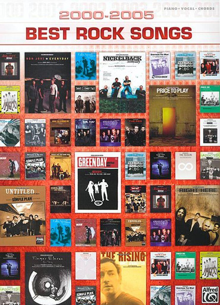 Buku Piano, Vocal, Gitar Best Rock Songs 2000-2005