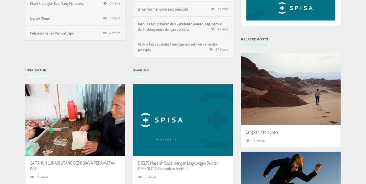 Misi gan, minta saran buat sosial media berbagi inspirasi 'SPISA'