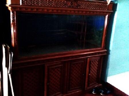 Terjual JUAL AQUARIUM  RAK  KAYU  UNTUK  ARWANA IKANHIAS 