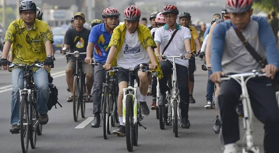 jika, jokowi menang dia akan mengukir sejarah dengan sepedahnya