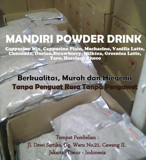 Supply Cappucino Bubuk Murah Hygenis Standar Pabrikan Mulai 37.500