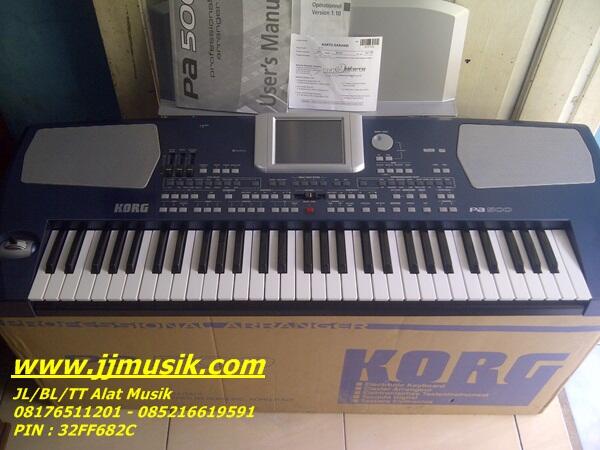 Keyboard Korg PA500 muluss 95% Istimewa dusbook segel