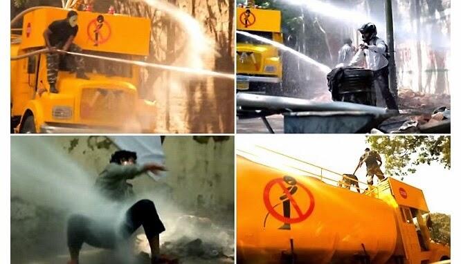 Di Mumbai Kencing Sembarangan Disemprot Water Canon 