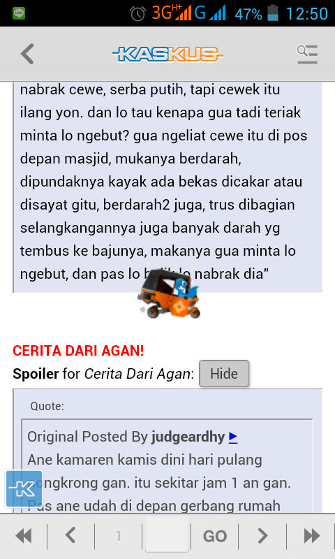 Gan ane nemu bug di kaskus for android !