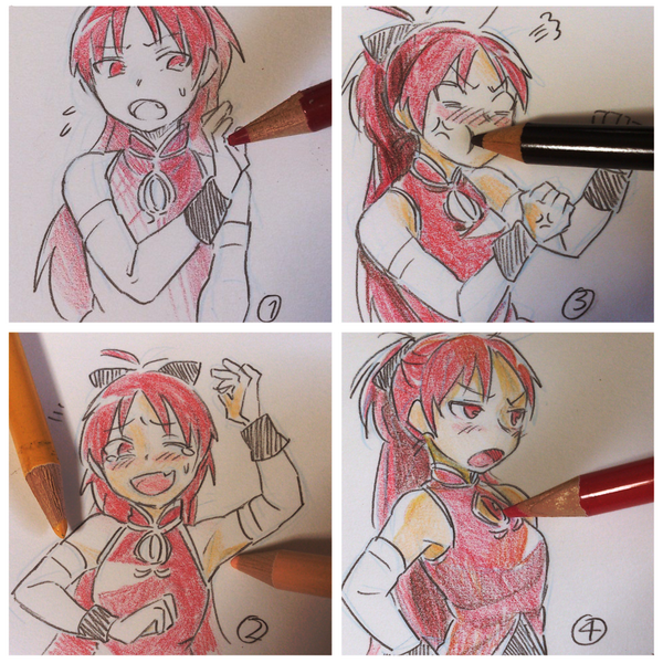 Karakter dari berbagai manga dan kartun yang lucu dan menggemaskan sedikit bertingkah