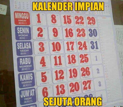 KALENDER IMPIAN :D