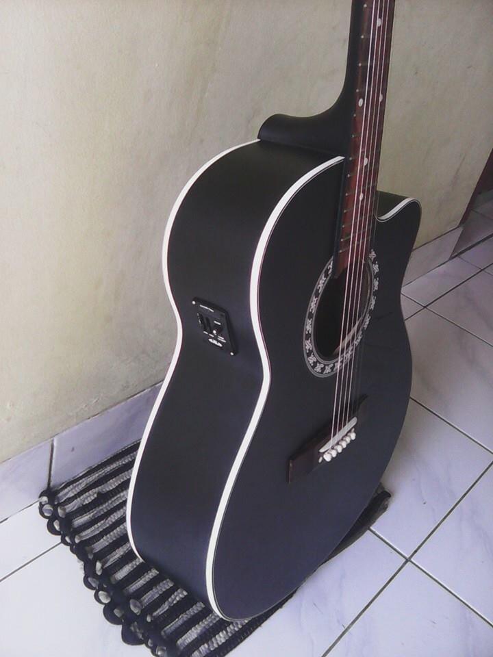 Gitar akustik elektrik Allegro fcs black dop