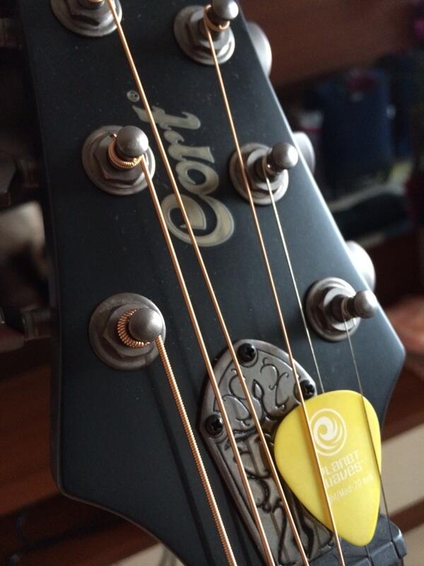 Jual gitar akustik cort EVL A6 like new....
