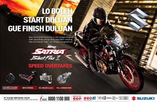 Suzuki Satria F-150 BlackFire II Resmi Meluncur