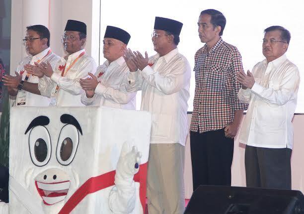 Begini Momen Kakunya Jokowi Saat Acara Deklarasi Kampanye Damai