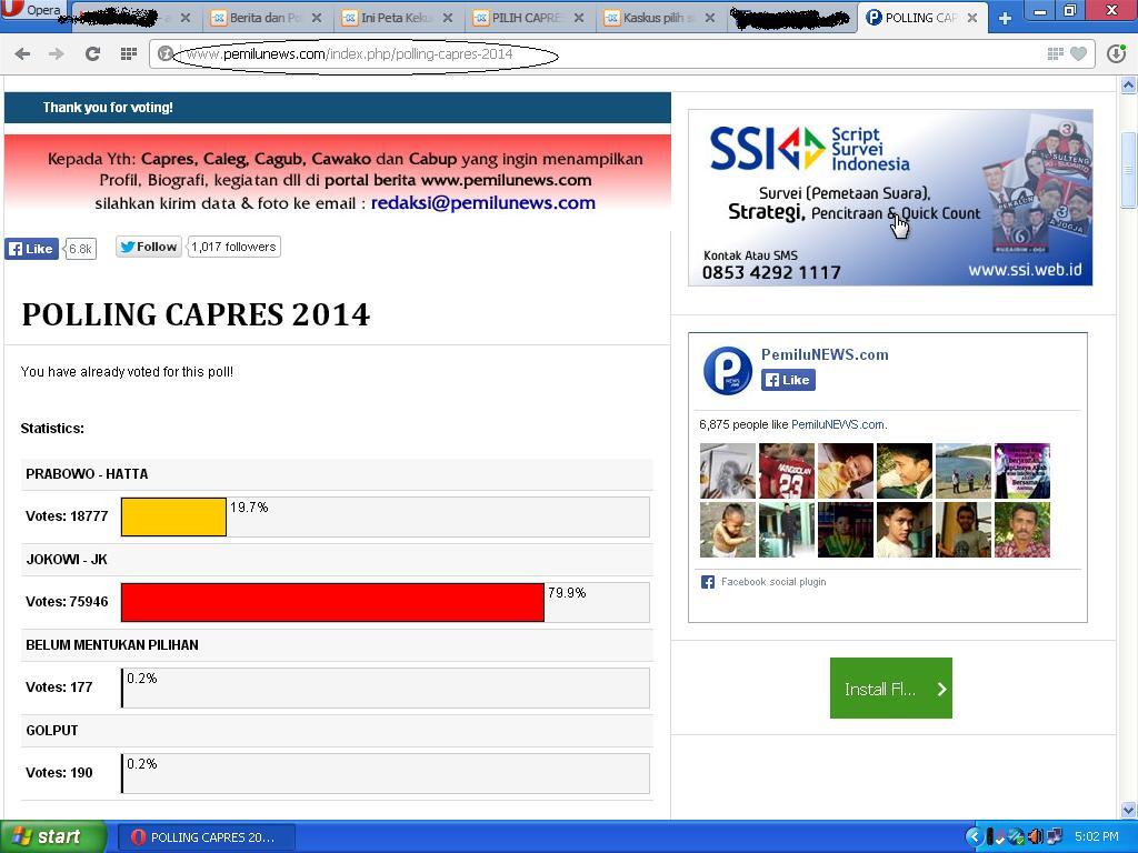 {say no to black campaign} POLLING CAPRES - CAWAPRES MEDIA ( netral )