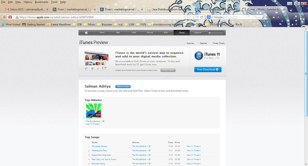 DISTRIBUSI DIGITAL ALBUM DAN SINGLE INDIE KE ITUNES