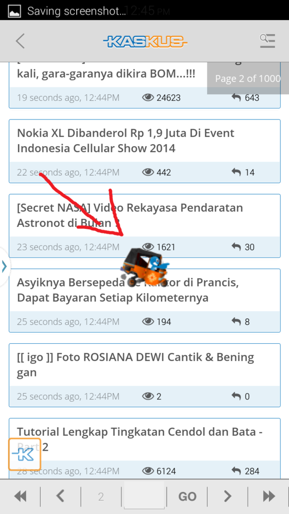 Bug kaskus for android tolong di fix