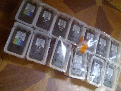 Jual Cartridge Bekas canon 740 741