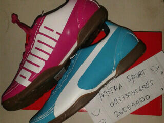 SEPATU FUTSAL PUMA EVOSPEED ( PINK-BIRU ) SURABAYA