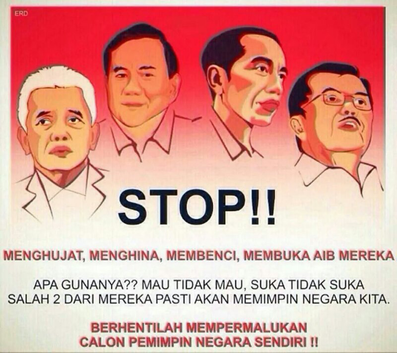 masuk semuànya pendukung capres prabowo dan jokowi
