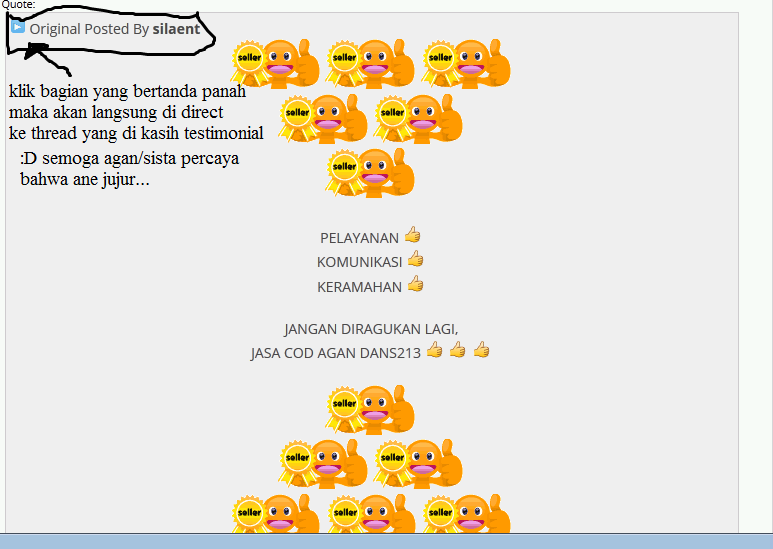 Official Testimonial agan &quot;dans213&quot;