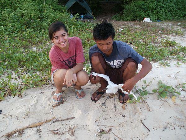 Memancing di Pulau Panjang, Jepara Jawa Tengah