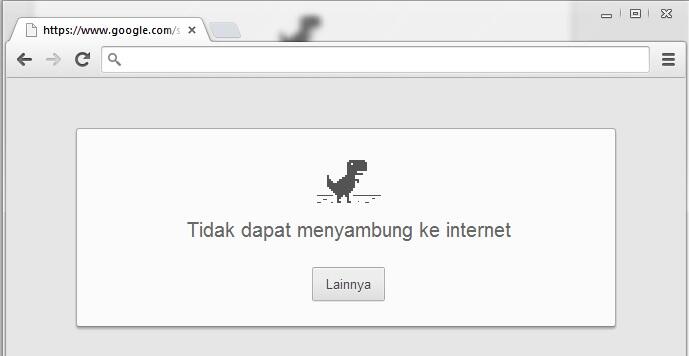 Arti Gambar Dinosaurus di Google Chrome