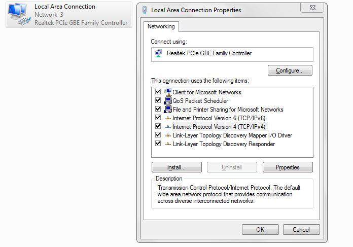 help tcp/ip tidak bisa di configurasi