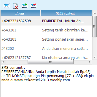 SMS Berantai yang pasti agan agan pernah dapetin