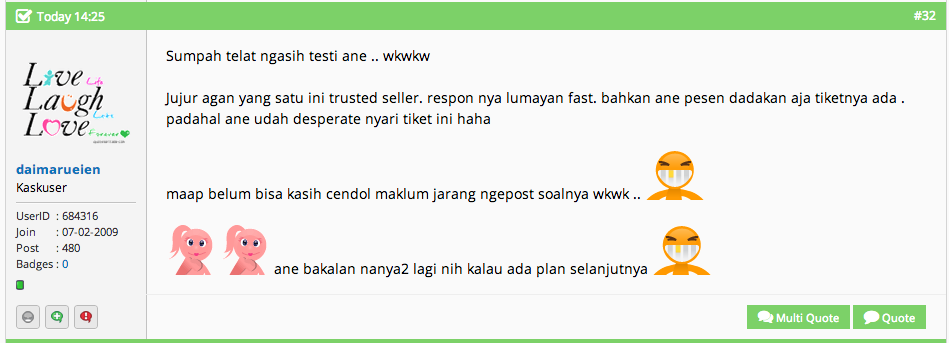 Testimonial ID kutildilla