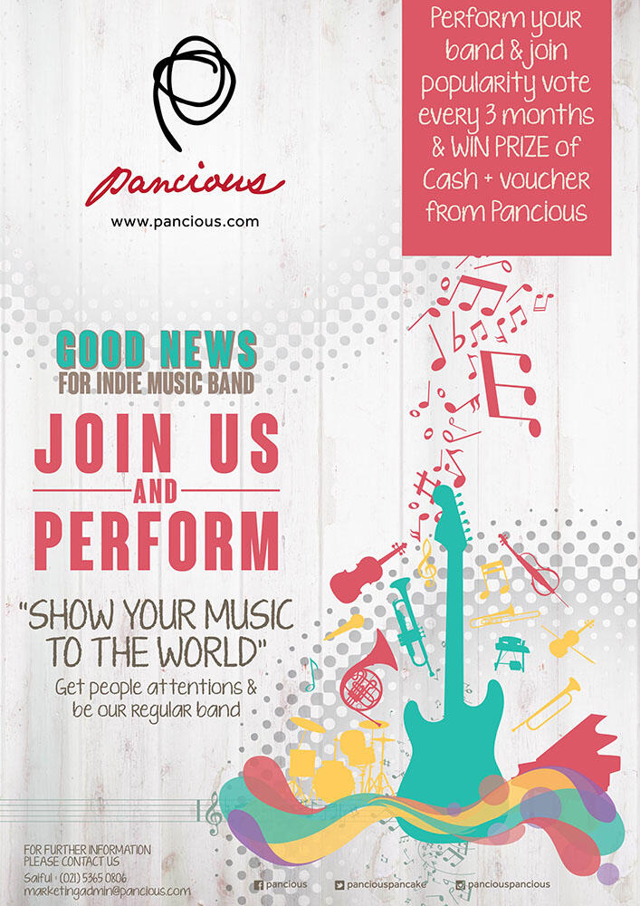 Special for Indie Band| Let’s perform on Indie Music Night at Pancious Colony Kemang.