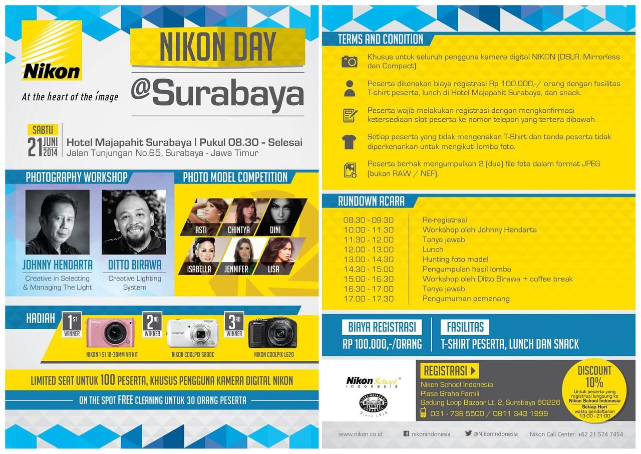 nikon day surabaya telah hadir,,,acara mantap nikon indonesia .....