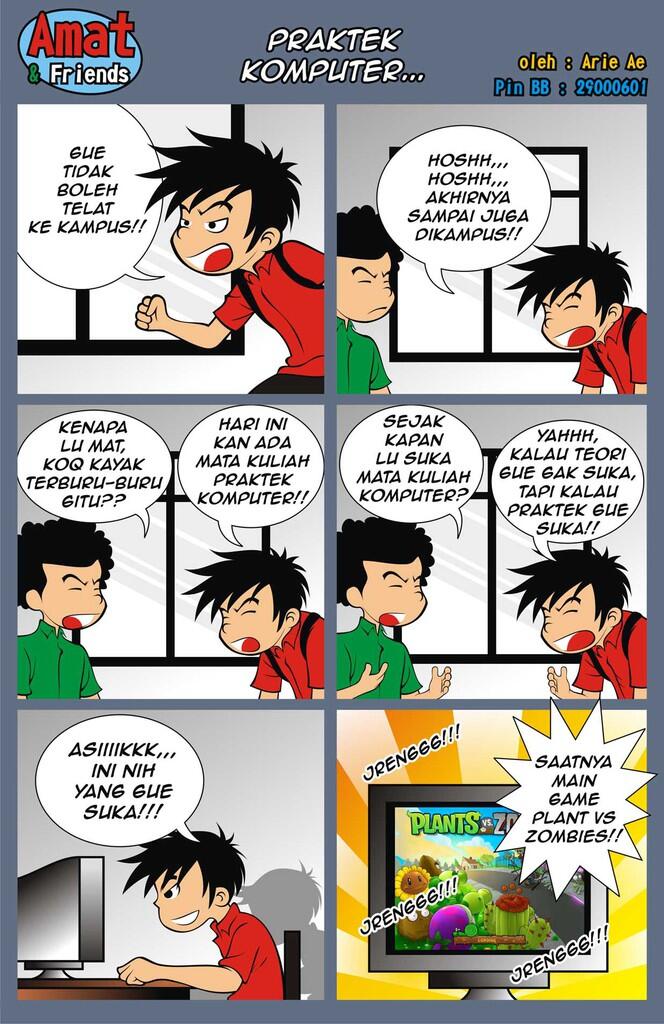 komik yang sempat saya buat akhir tahun kemarin ( AMAT & FRIENDS )