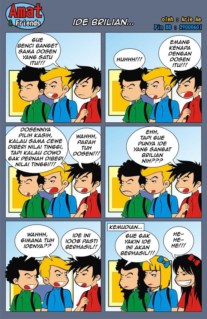 komik yang sempat saya buat akhir tahun kemarin ( AMAT & FRIENDS )