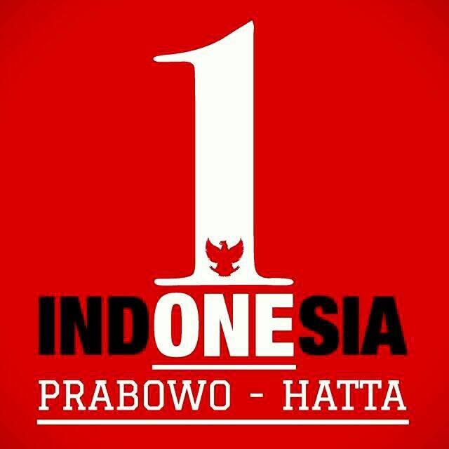 HANYA UNTUK PENDUKUNG PRABOWO-HATTA NOMOR 1 (SATU) GARUDA MERAH