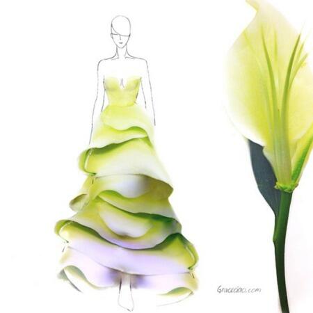 &#91;KREATIF&#93; Desain Pakaian Dari Kelopak Bunga Yang Eksotis &#91;KEREN&#93; 