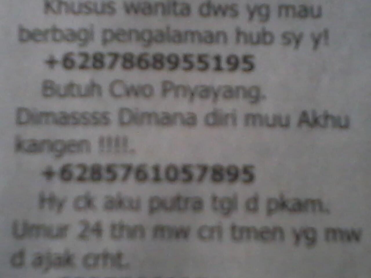 ada yg namanya dimas? tuh dicariin