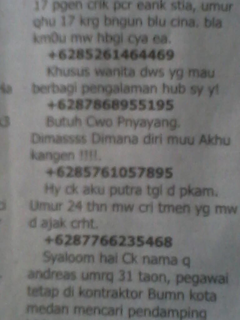 ada yg namanya dimas? tuh dicariin