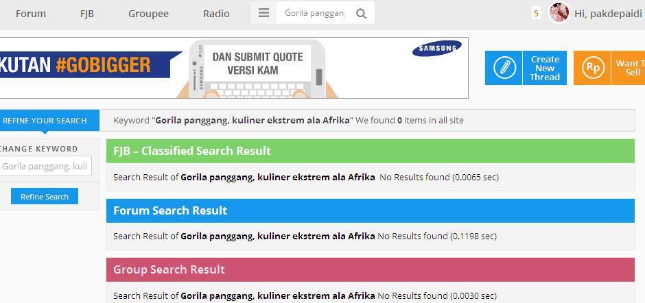 Gorila panggang, kuliner ekstrem ala Afrika