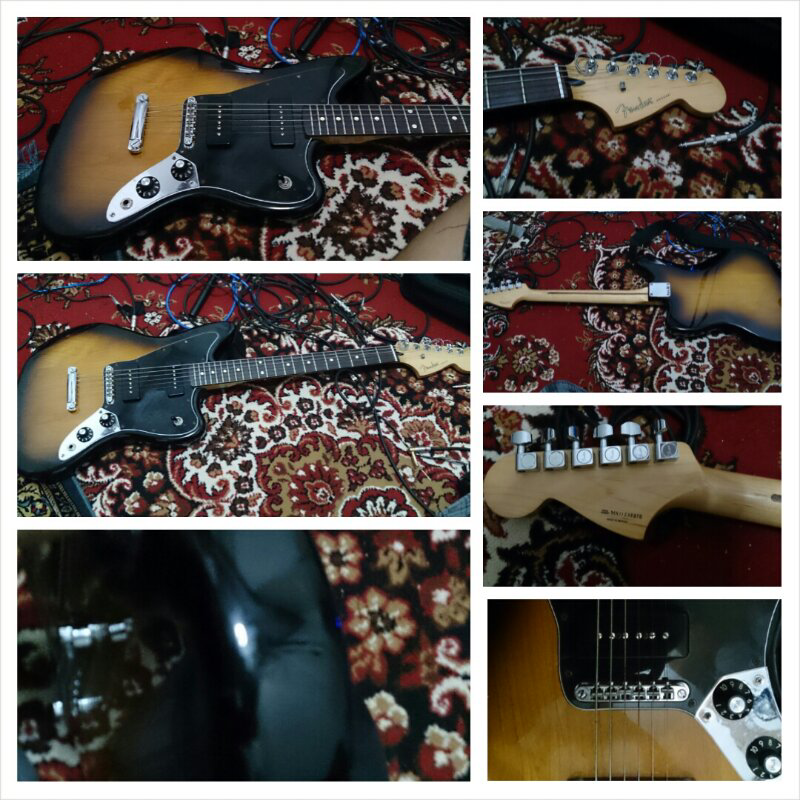 ■ wts Fender Jaguar Blacktop P90 black sunburst MEXICO