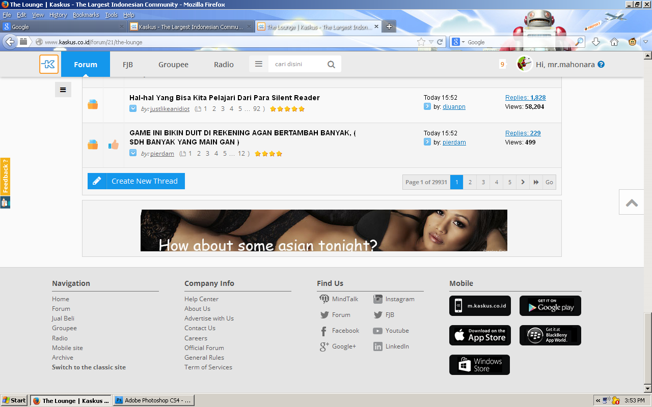 header kaskus ada iklan ky gini?? ga bagus buat anak kecil. dikit BB++ momod masuk?