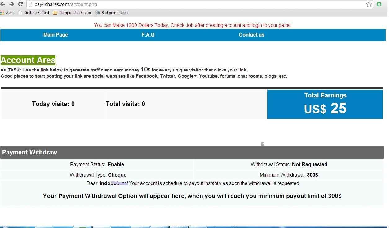 Apakah Masih kebagian daftar, gratis dapet $25 dan $300 tiap akhir bulan?