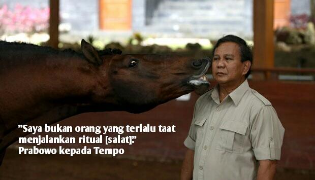 &#91;STANDAR GANDA PARTAI ISLAM&#93; Prabowo Pelihara Anjing