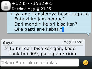 ya allah 230K aja mau jadi ajang penipuan,msk gan banyak hikmahnya. untuk rizkyjonas