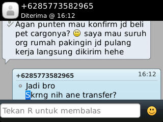 ya allah 230K aja mau jadi ajang penipuan,msk gan banyak hikmahnya. untuk rizkyjonas