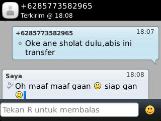 ya allah 230K aja mau jadi ajang penipuan,msk gan banyak hikmahnya. untuk rizkyjonas