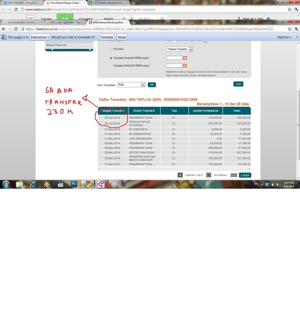 ya allah 230K aja mau jadi ajang penipuan,msk gan banyak hikmahnya. untuk rizkyjonas