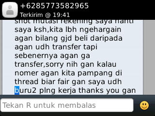 ya allah 230K aja mau jadi ajang penipuan,msk gan banyak hikmahnya. untuk rizkyjonas