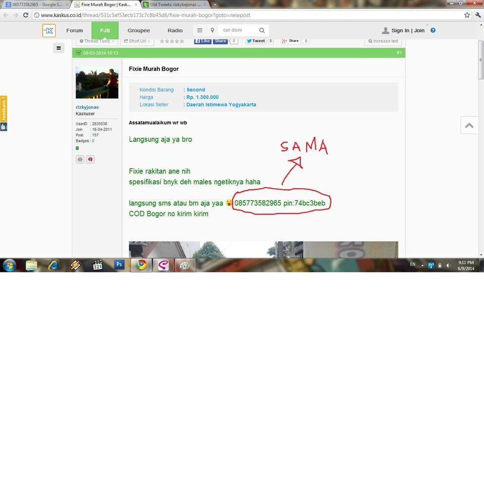 ya allah 230K aja mau jadi ajang penipuan,msk gan banyak hikmahnya. untuk rizkyjonas