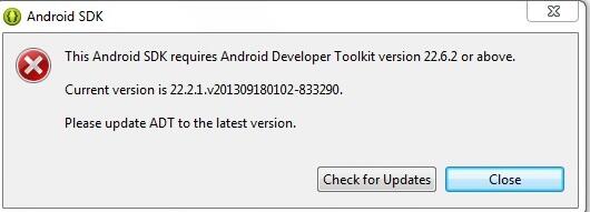 (Ask) Setelah Update SDK di Eclipse malah gak bisa di pake buat project.