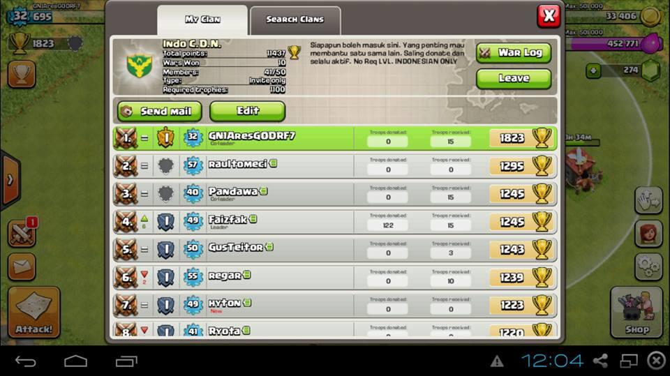 &#91;INVITATION&#93; Yang main Clash of Clans yuk join ke &quot;Indo C.D.N.&quot;