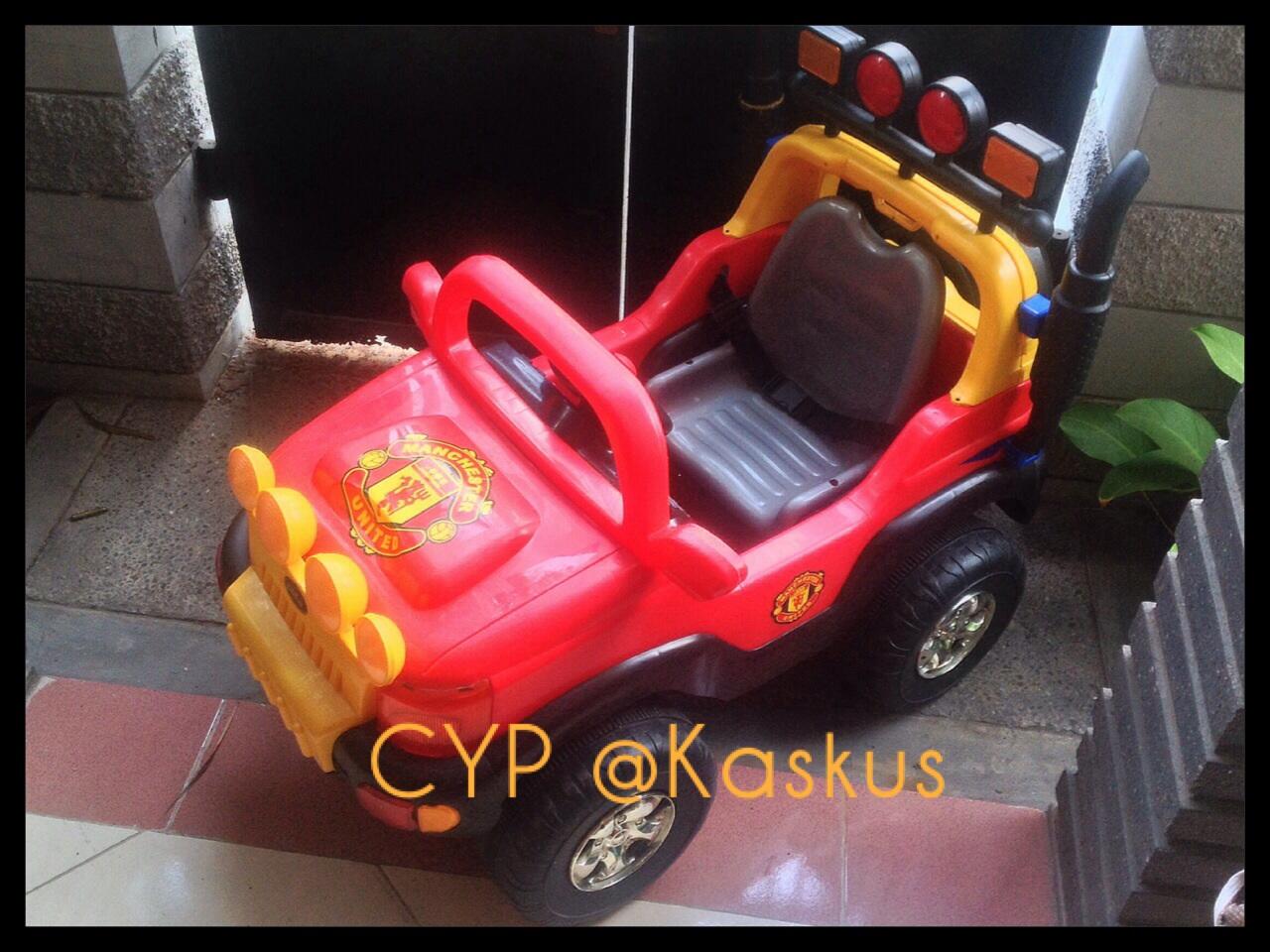 Terjual Mobil Mobilan AKI Remote Kereta Dorong Anak Stroller Merk