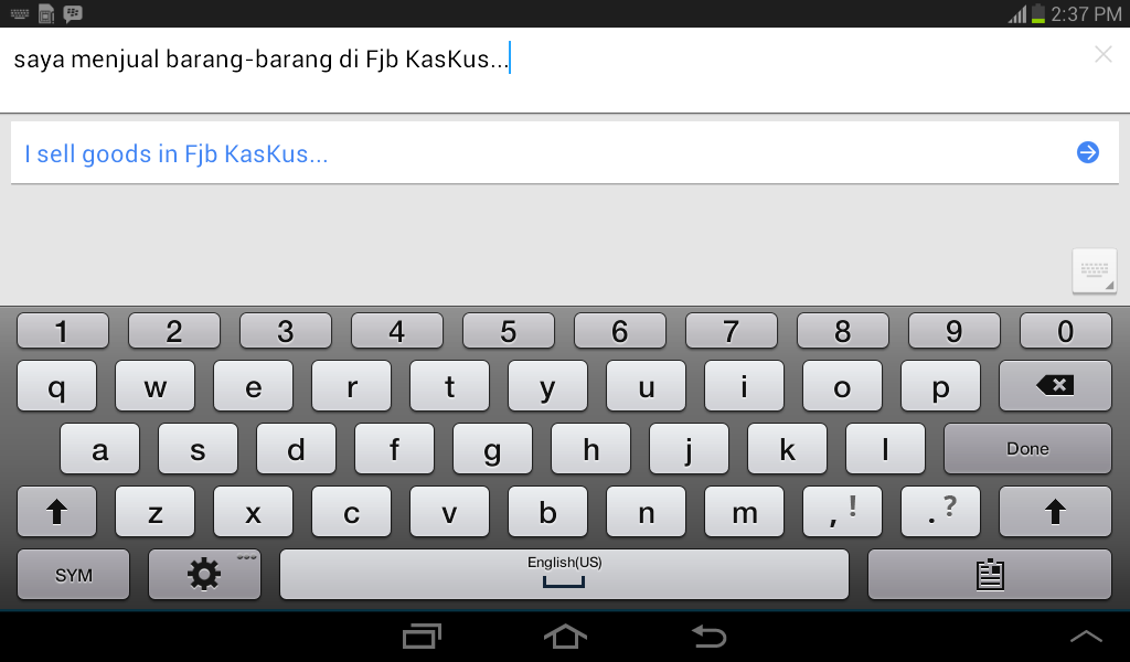 Google Translate for Android, Terjemahkan percakapan dengan offline language pack.