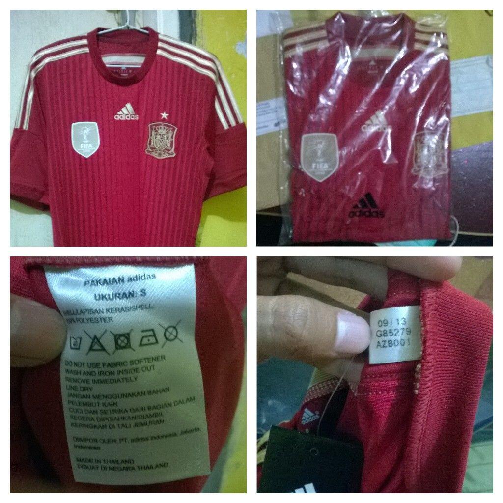 Jersey SPANYOL Home FIFA World Cup 2014 ORIGINAL 100% ADIDAS NEW MURAH BGT!!! Size S